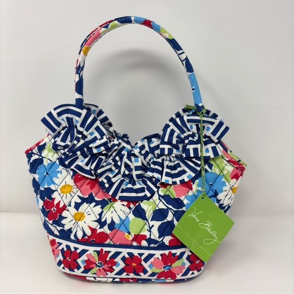 Vera Bradley Handbags - Vera Bradley Lily Summer Cottage Mini Ruffle Handbag Purse